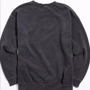 metallica distressed washed crew neck sweatshirt